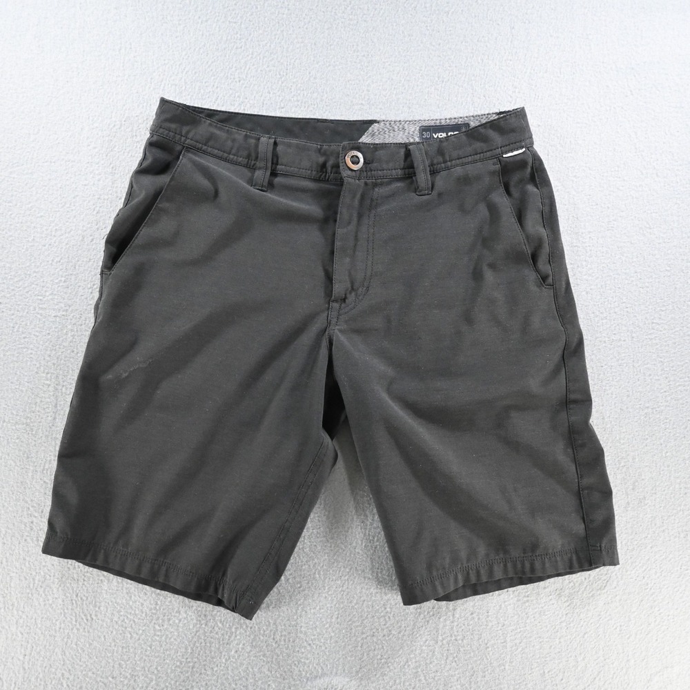 Volcom Mens Surf & Turf Hybrid Shorts 30 Black 4-Way Stretch